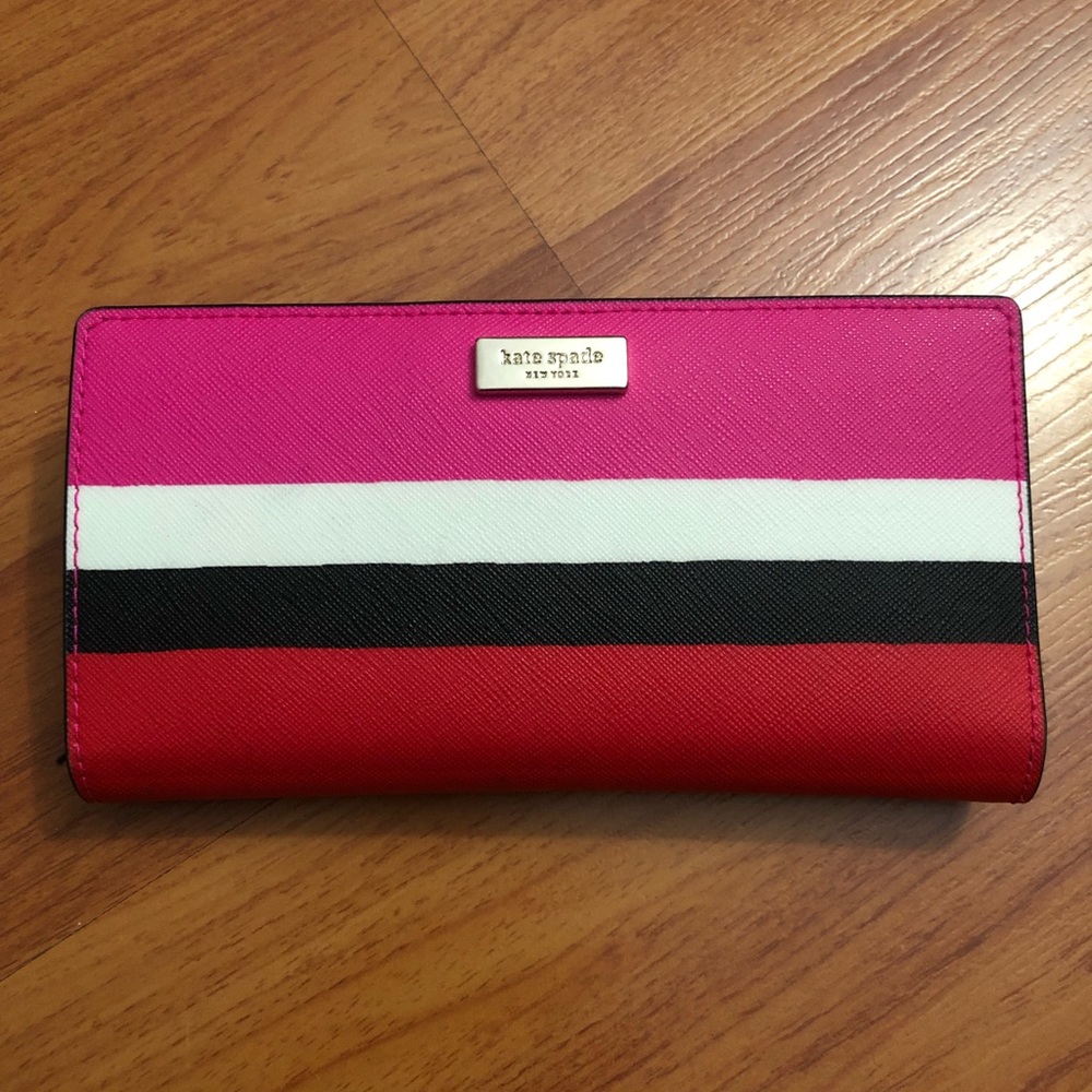 Kate Spade Bonita Stripe Stacy Bifold Wallet Multi